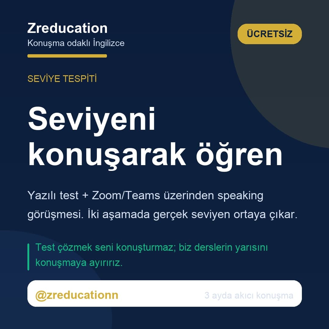Seviyeni konuşarak öğren — iki aşamalı tespit