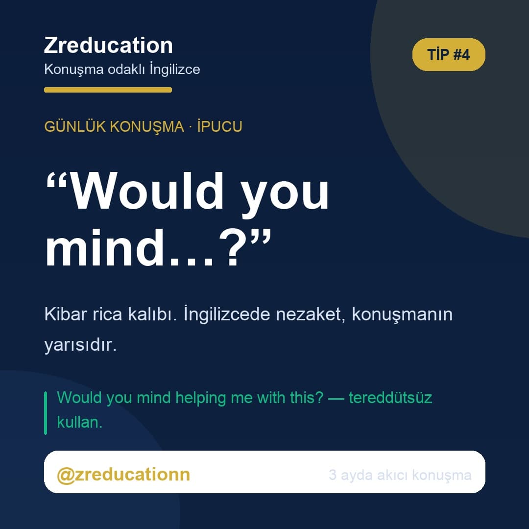 Kibar rica: “Would you mind…?”